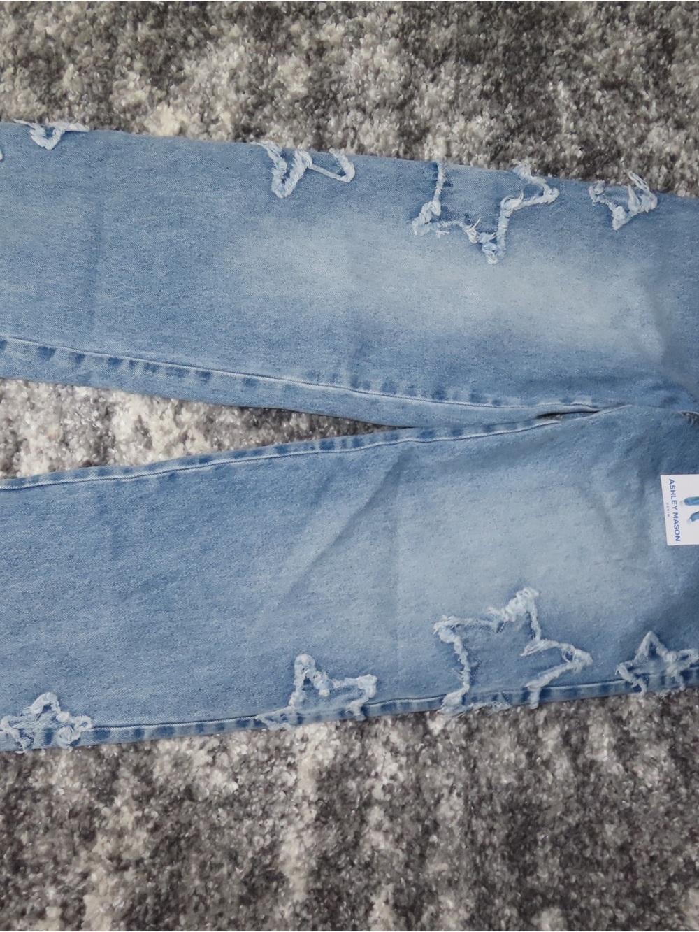Light Blue Distressed Women's Jeans